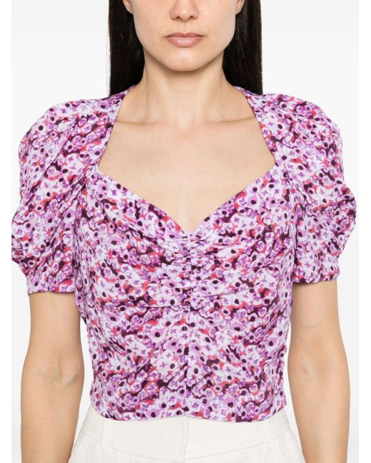 Nunila floral-print blouse IRO de color Pink
