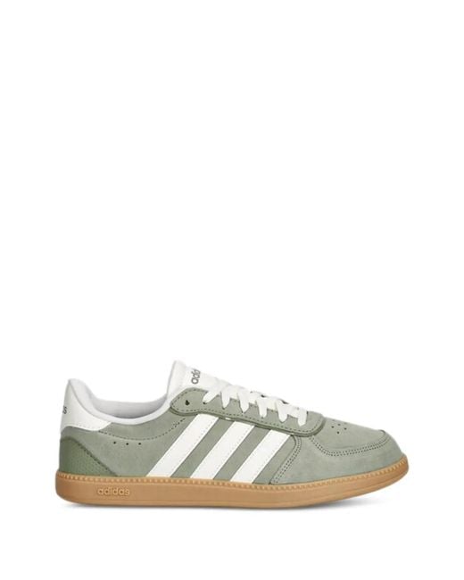 Adidas White Breaknet Sleek Lace-Up Sneakers