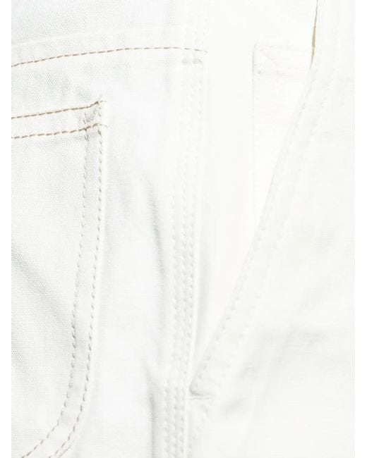 Pantalones Vaqueros Cortos Con Botones AMI de hombre de color White