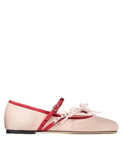 Jimmy Choo Pink Loli Ballet Flats