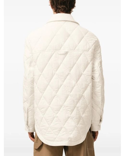AMI White Padded Buttoned Jacket