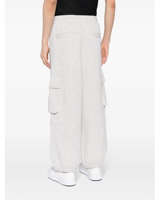 FIVE CM White Logo-Patch Cotton-Blend Track Pants for men