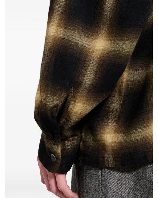 TAIGA TAKAHASHI Black Plaid Shirt for men