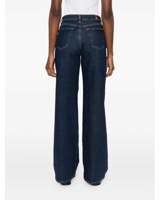 Seven7 Blue Lotta Five-Pocket Jeans