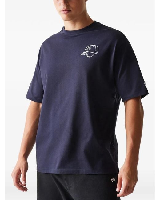 KTZ Blue Yankees Mlb Graphic-Print T-Shirt