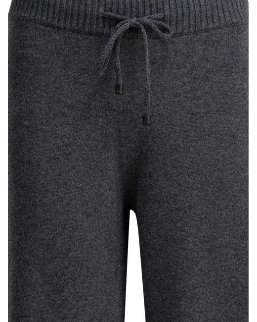 Drumohr Gray Drawstring-Fastening Trousers