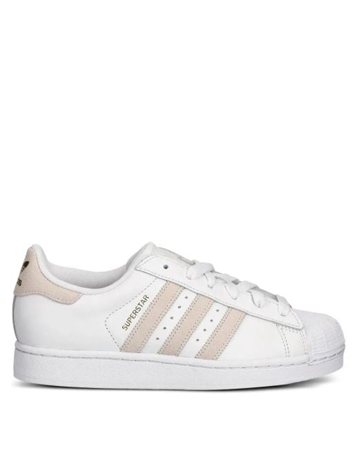 Adidas White Superstar Ii Stripe Sneakers