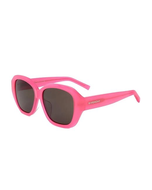 Givenchy Pink Square Full-Rim Sunglasses