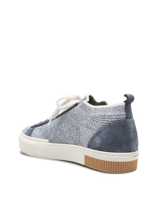Eleventy White Knitted-upper Trainers for men