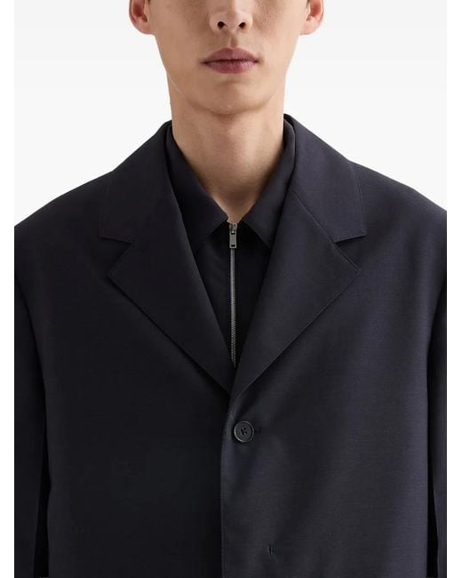 Jil Sander Blue Button-Fastening Blazer for men