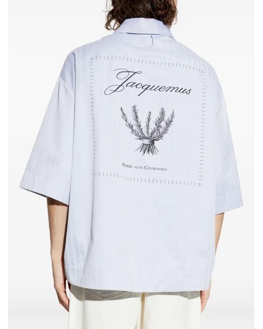 Jacquemus White The Gardian Shirt for men