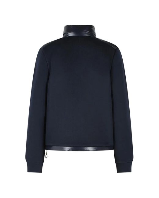 Moncler Blue Logo-Patch Padded Jacket