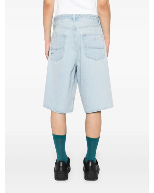 Aape By A Bathing Ape Blue Denim Shorts for men