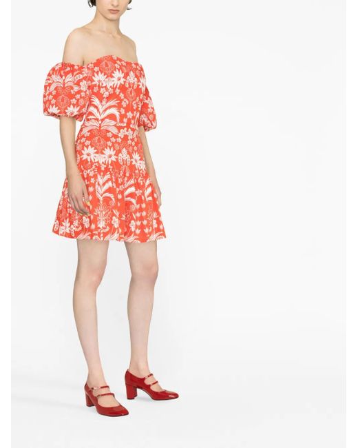 Photo inspiration: Visual Reference: Borgo De Nor Off Shoulder Mini Dress With Puff Sleeves