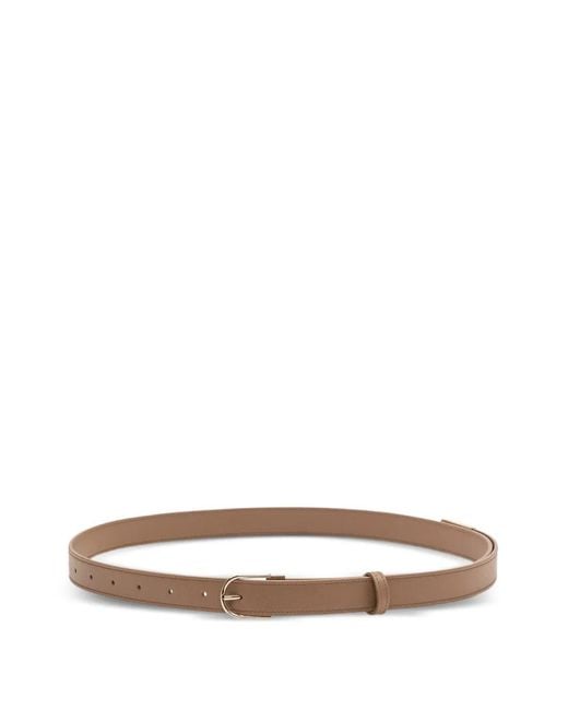 Victoria Beckham White Earring Buckle Belt