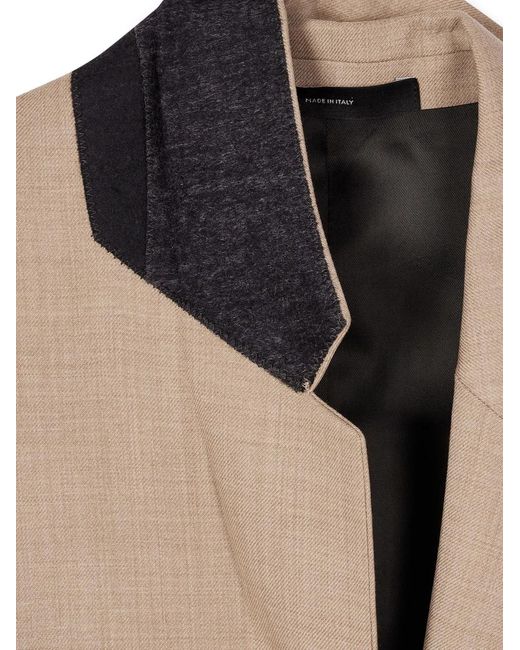 Paul Smith Natural Buttoned Blazer