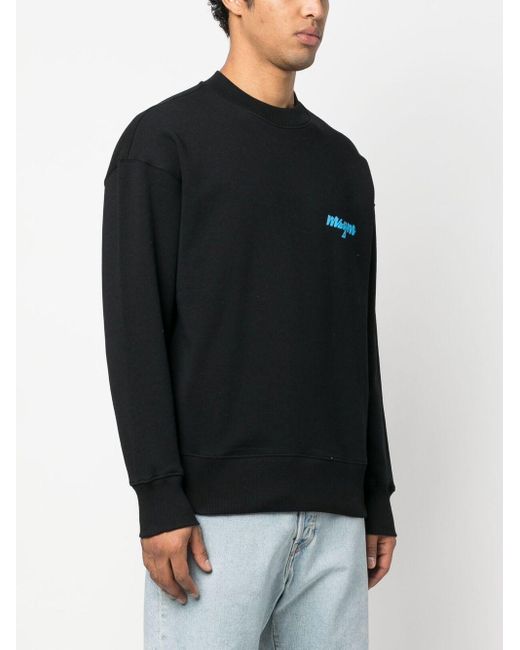 MSGM Palm Tree Logo-print Sweatshirt in Black for Men | Lyst UK