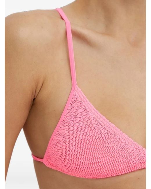 Bondeye Pink Luana Triangle Bikini Top
