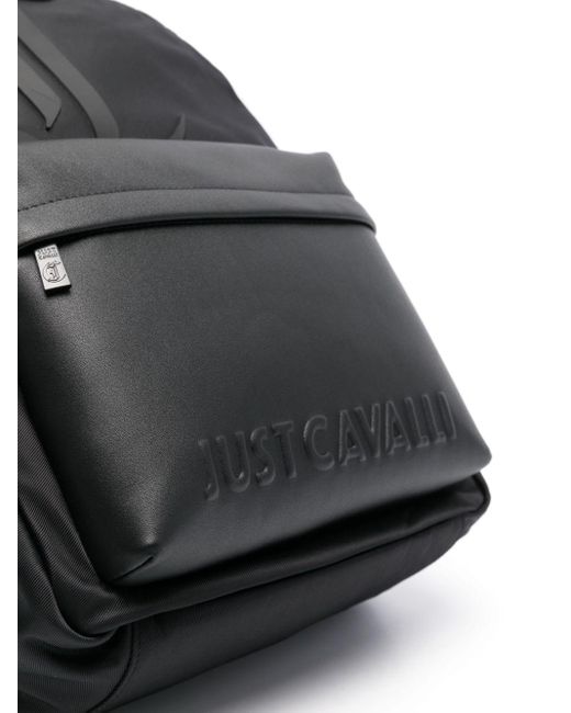 Just Cavalli Rugzak Met Logo-applicatie in het Black voor heren