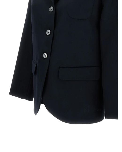 True Royal Blue Veste À Boutonnière