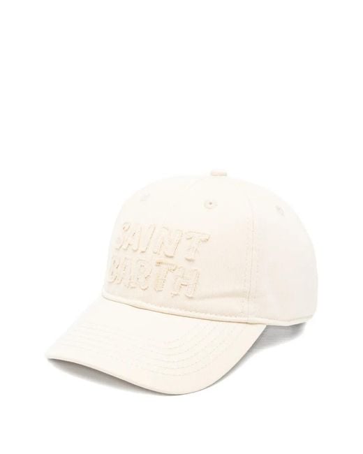 Mc2 Saint Barth Natural Logo-Embroidered Baseball Cap for men