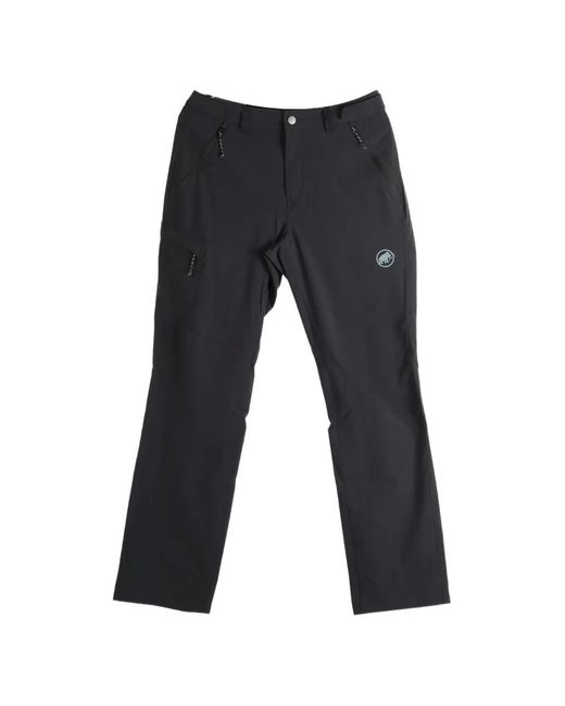 Mammut Black Logo-Print Trousers for men