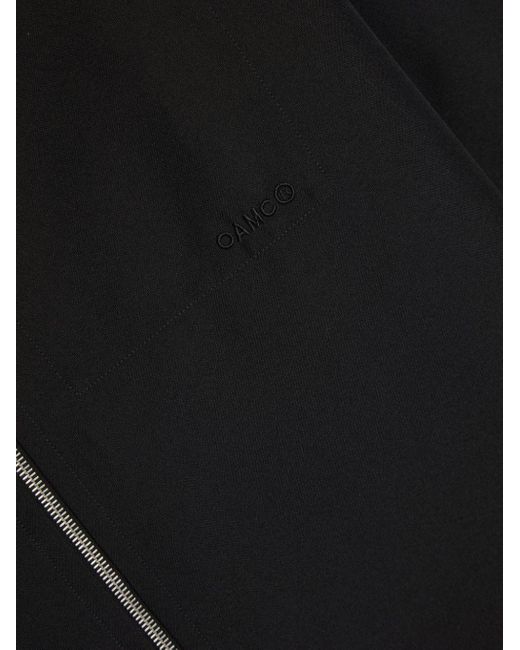 OAMC Black Ian Zip-front Cotton Shirt for men
