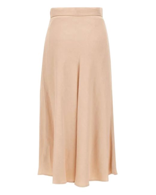 Kaos Natural Wrap Buttoned Straight Skirt