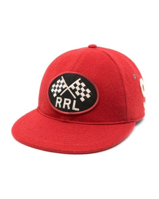 RRL Red Appliqué-logo Felted Cap for men