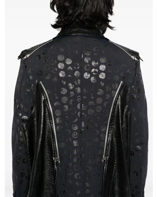 Comme des Garçons Leren Jas in het Black voor heren