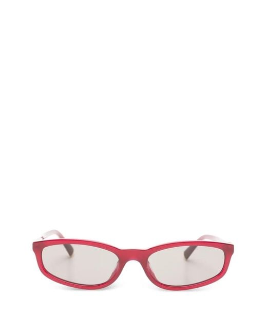 Miu Miu Pink Square-Frame Sunglasses