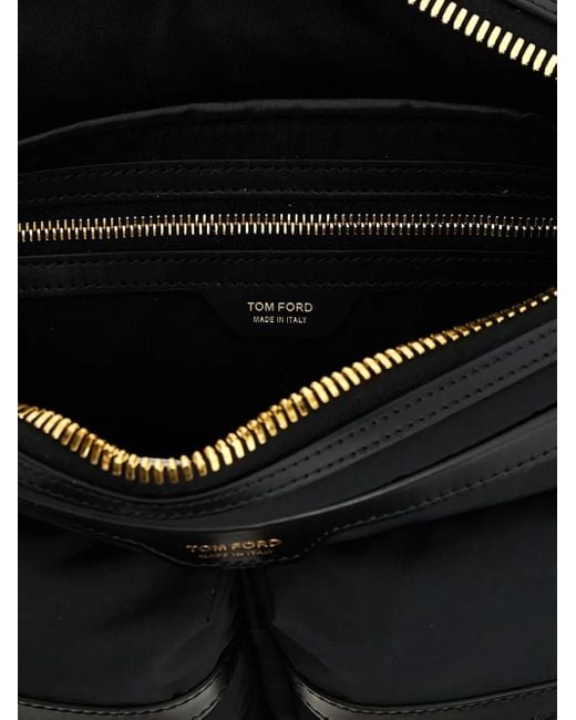 Borsa A Tracolla Utility di Tom Ford in Black da Uomo