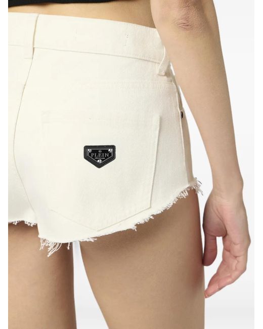 Philipp Plein White Hot Pants Basic