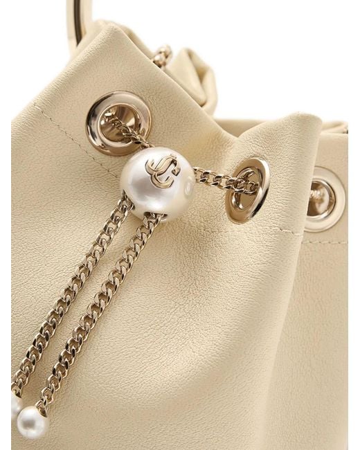Jimmy Choo Natural Bon Bon Bucket Bag