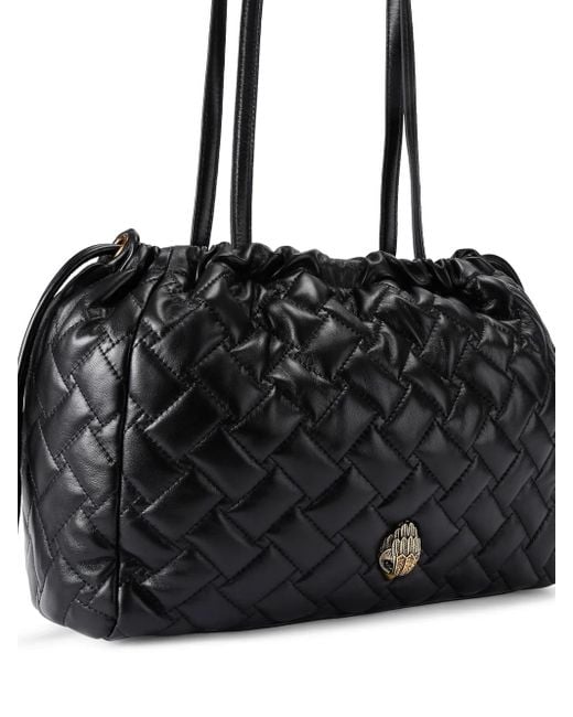 Kurt Geiger Black Kensington Gesteppte Beuteltasche