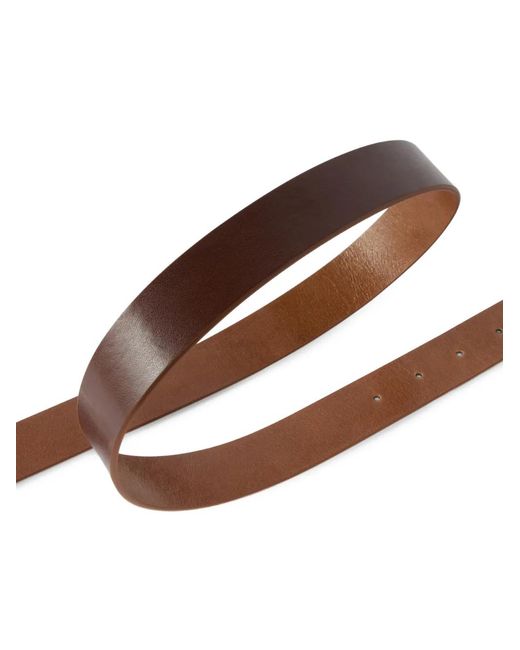 Pinko Brown Leather Belt With Stones, 3 Cm