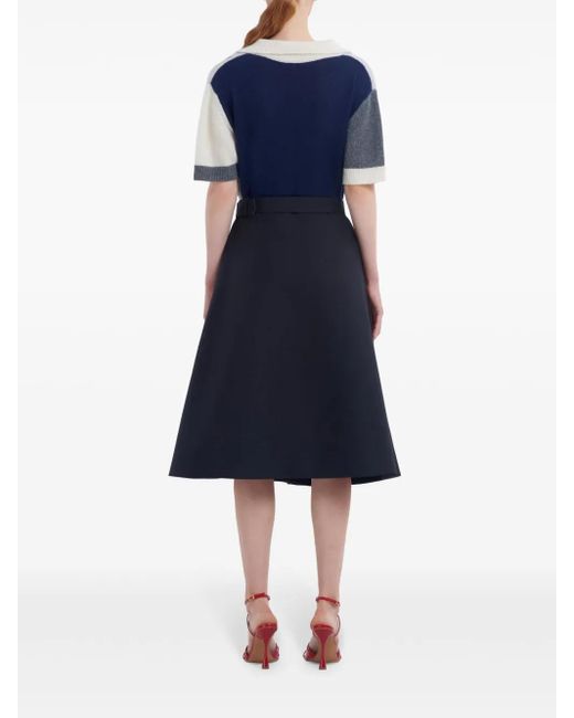 Marni ベルテッド スカート Blue