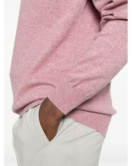 Fedeli Pullover Mit Meliertem Effekt in Pink für Herren