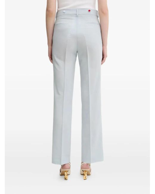 Fiorucci White Embroidered Suspender Trousers
