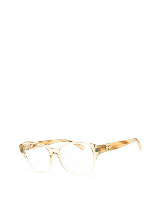 Ralph Lauren Natural Rectangle-Frame Glasses