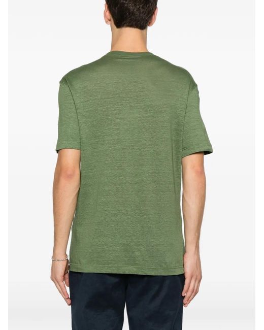 FILIPPO DE LAURENTIIS Green Short-Sleeve T-Shirt for men