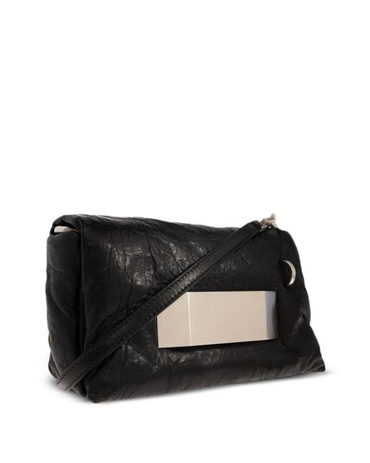 Rick Owens Black Pillow Griffin Shoulder Bag