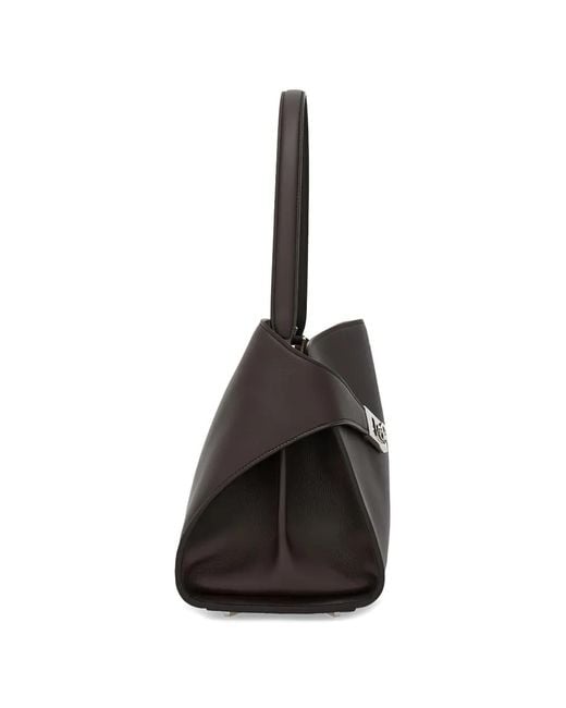 Ferragamo Black Hug Soft Shoulder Bag (M)