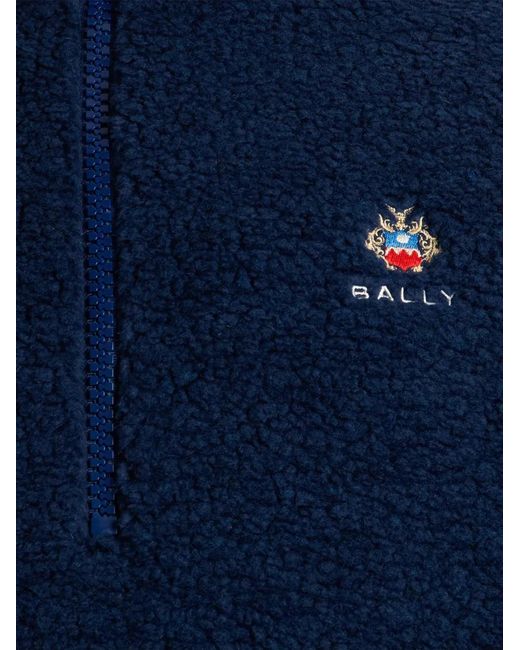 Bally Sweater Met Rits in het Blue voor heren