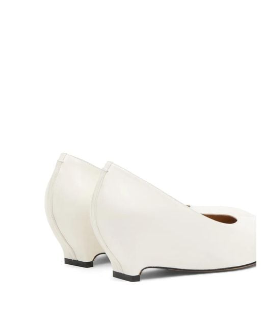 Maison Margiela White Heel-Less Pump H55 Decollete Shoes