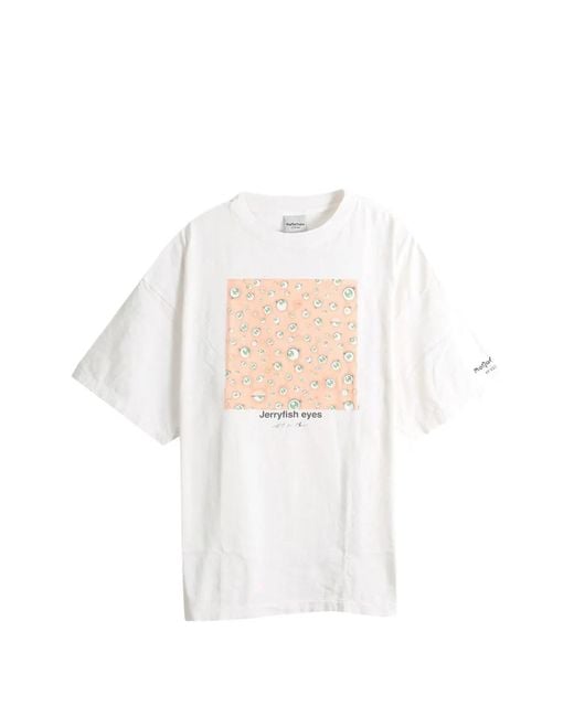 Monokemade White Graphic-Print T-Shirt