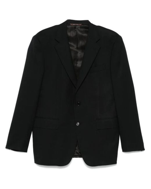 Canali Black Single-Breasted Blazer for men
