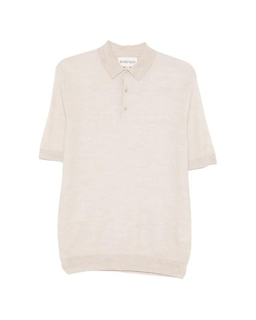 Bompard White Micro-Stripe Polo Shirt for men