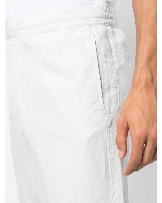 Orlebar Brown White Elasticated-Waist Straight-Leg Trousers for men