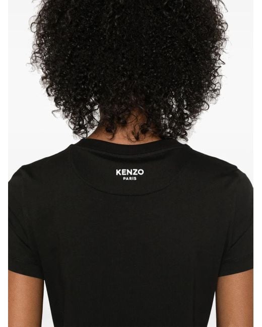 KENZO Black Kneoz Pop Cotton T-Shirt